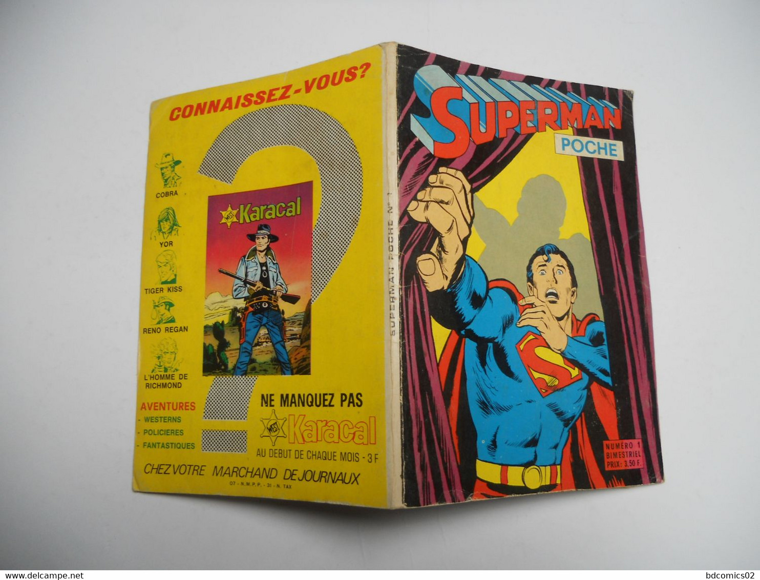 SUPERMAN POCHE N°1 SAGEDITION BE++ - Superman