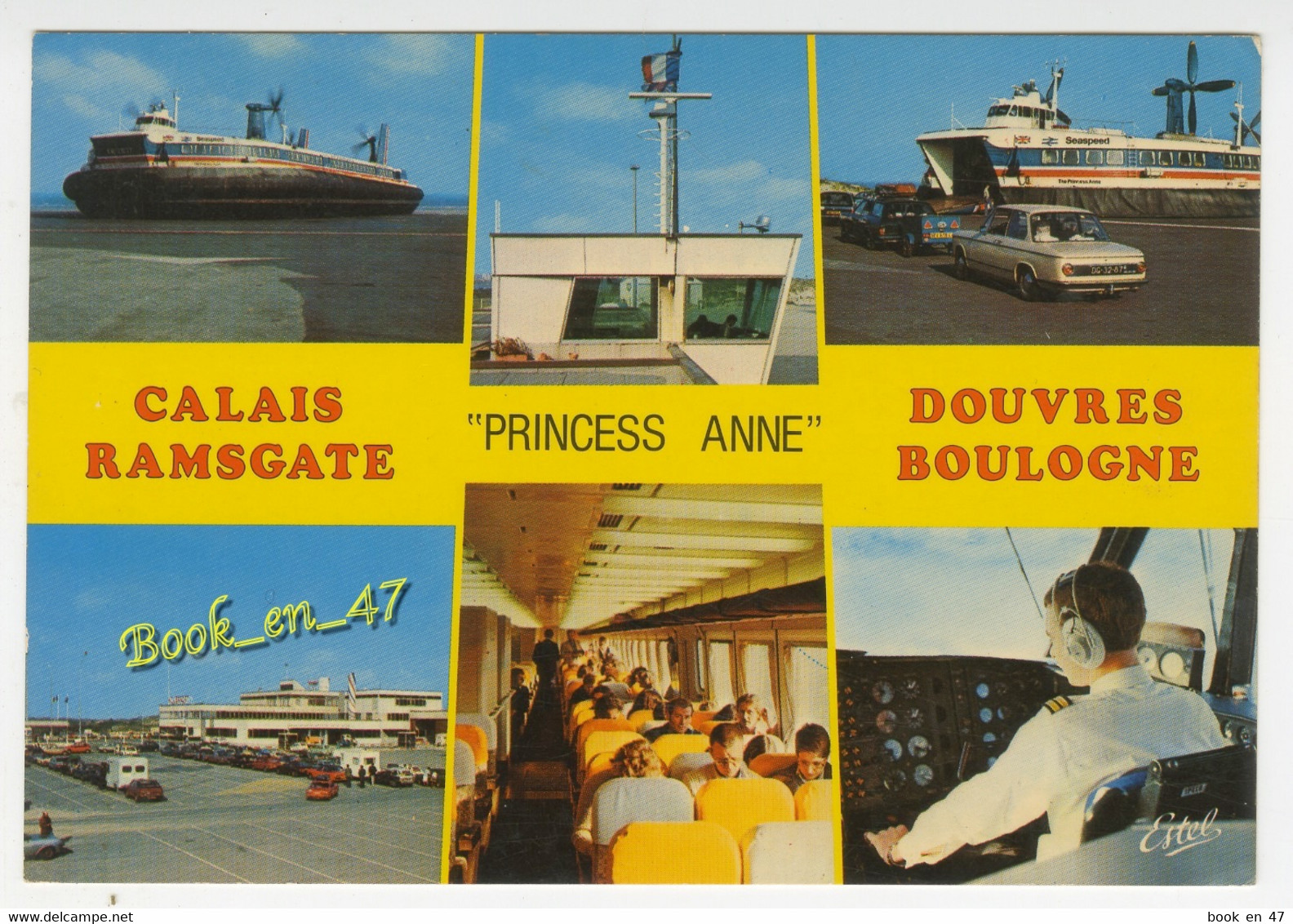 {88854} Aéroglisseur Britannique " Princess Anne " , Multivues ; Calais Ramsgate , Douvres Boulogne - Aerodeslizadores