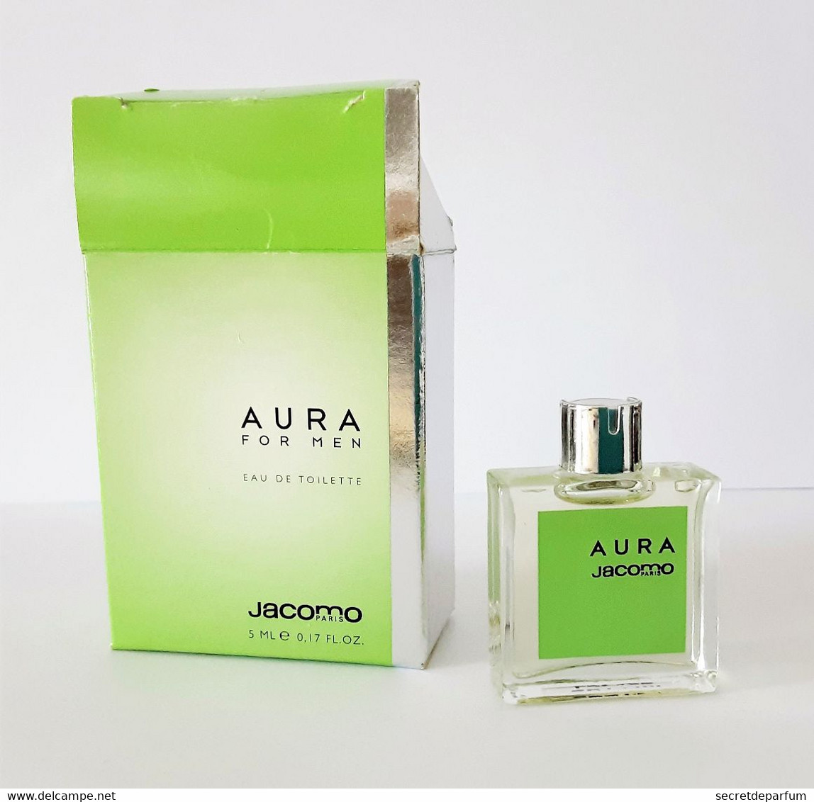 Miniatures De Parfum  AURA FOR MEN  EDT  De  JACOMO   5 Ml  + Boite - Miniatures Men's Fragrances (in Box)
