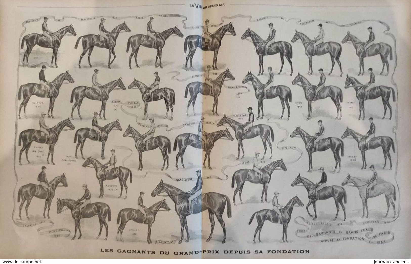 1901 HIPPISME - LES GRANDS PRIX DE 1864 à 1901 - LONGCHAMP - LA VIE AU GRAND AIR