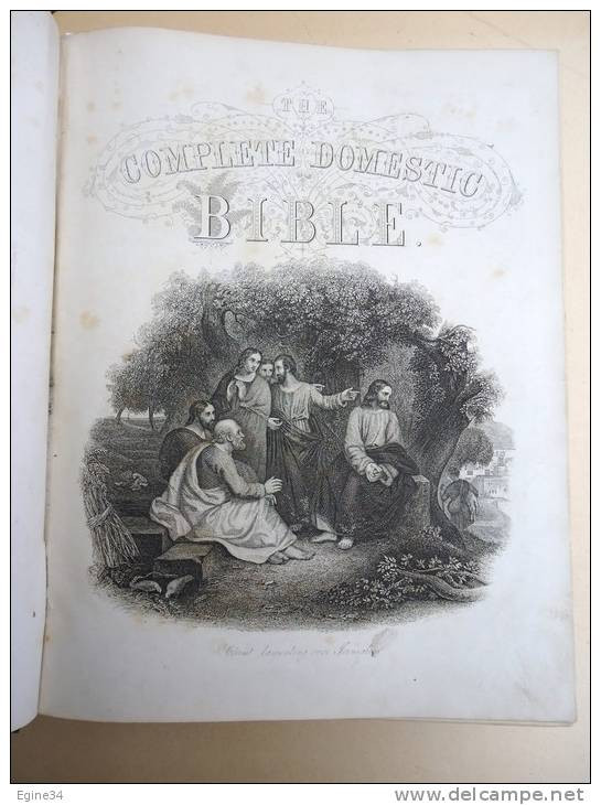 HOLY BIBLE - The Complete Domestic Bible Old and New Testaments - 1873 - illustrations GUSTAVE DORE