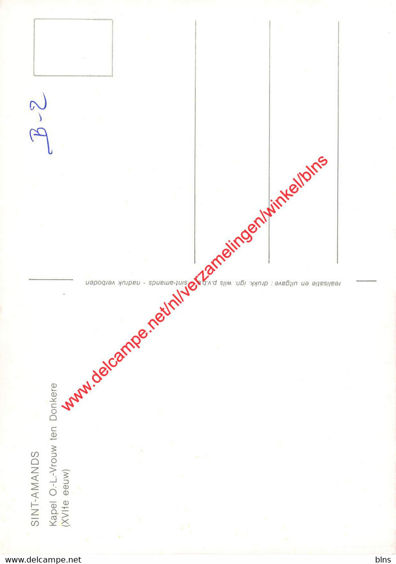 Kapel O.-L.-Vrouw Ten Donkere - Sint-Amands - Sint-Amands