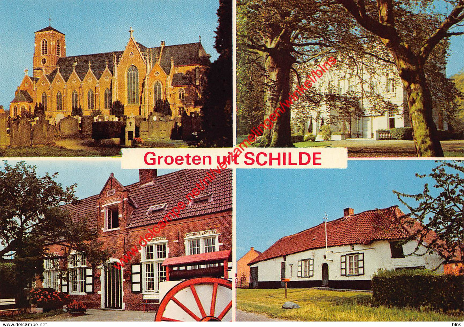 Kerk - Kiosk - Gemeentehuis - De Schrieken - Poppel Ravels - Ravels