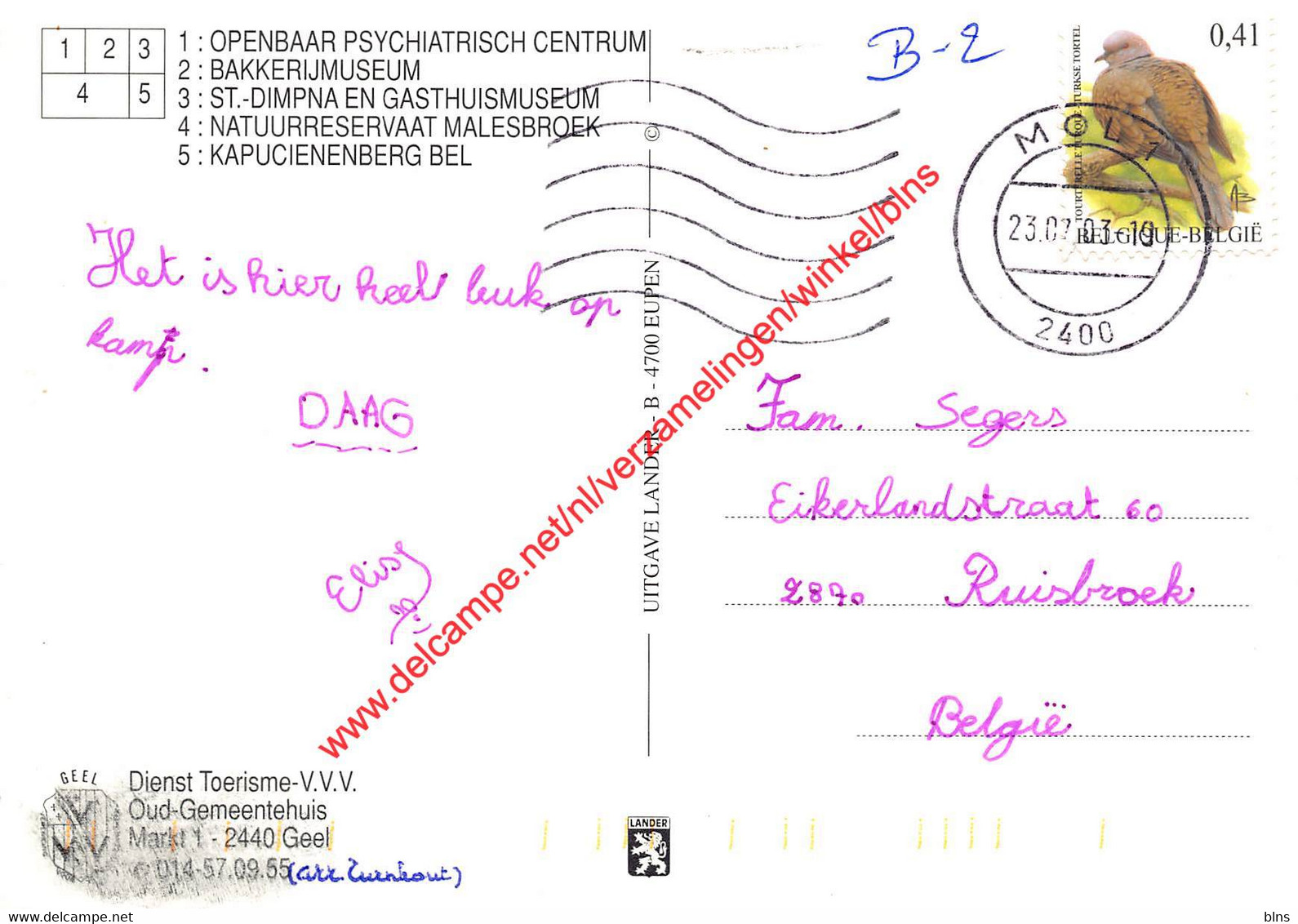 Openbaar Psychiatrisch Centrum - Bakkerijmuseum - St-Dimpna - Geel - Geel