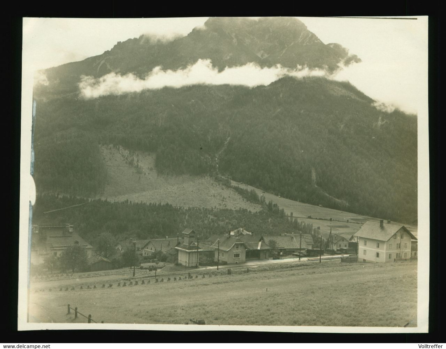 Orig. Foto 1931 Telfs Telfes Stubai Stubaital Österreich HBF Hauptbahnhof Gleise - Telfs