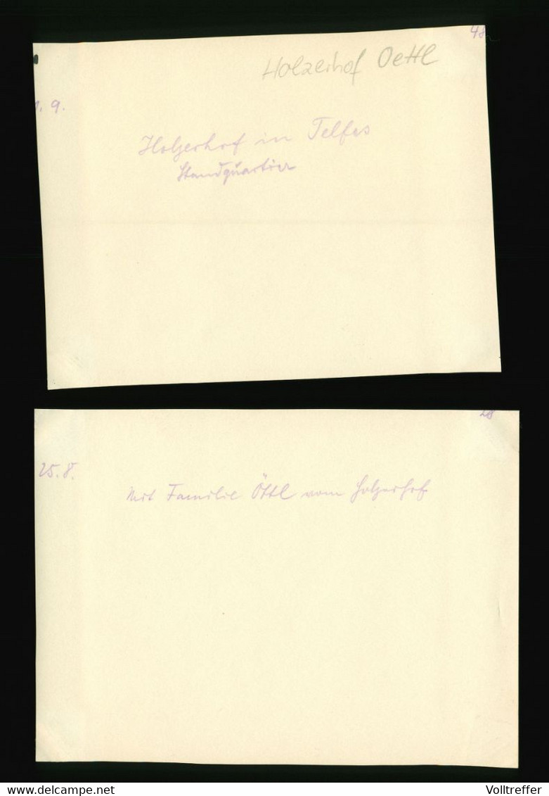 2x Orig Foto 1931 Telfs Telfes Stubai Österreich Gasthof Holzerhof Oettl Familie Öttl - Telfs