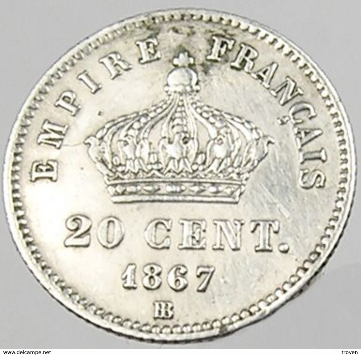 20 Centimes - Napoléon III -  France - 1867 BB - Argent - Sup - - 20 Centimes