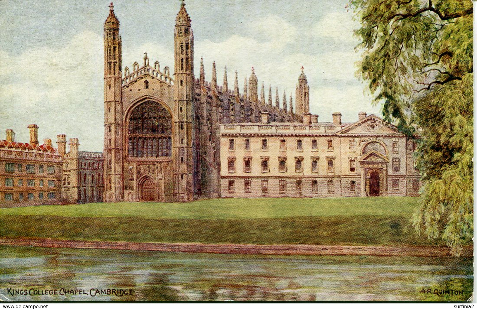 A R QUINTON - SALMON 1562 - KINGS COLLEGE CHAPEL CAMBRIDGE - NO PEOPLE, NO PUNTS - Quinton, AR