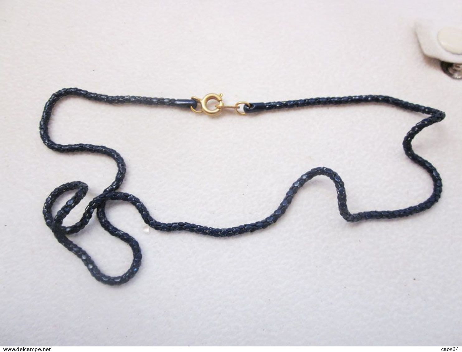 Catenina Blu   Lunghezza Chiusa 18 Cm  Bigiotteria  Vintage - Necklaces/Chains