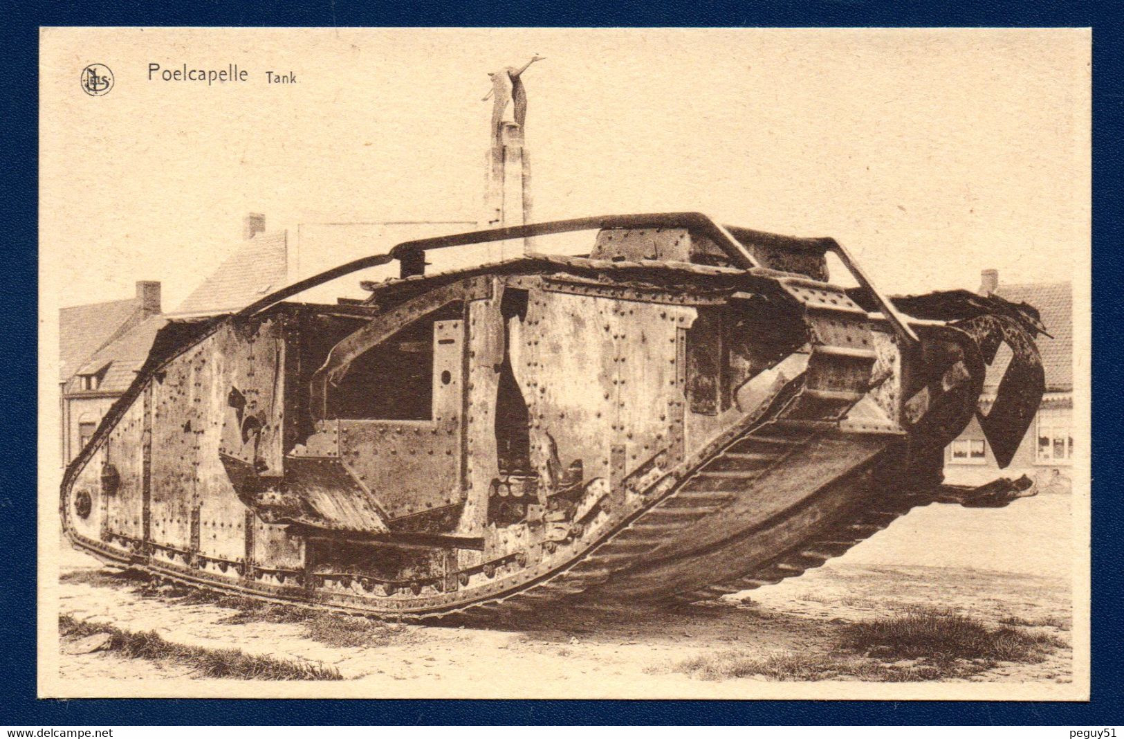 Poelcapelle. Tank Anglais ( Mark) Et Monument Georges Guynemer (1914-1918) - Langemark-Poelkapelle