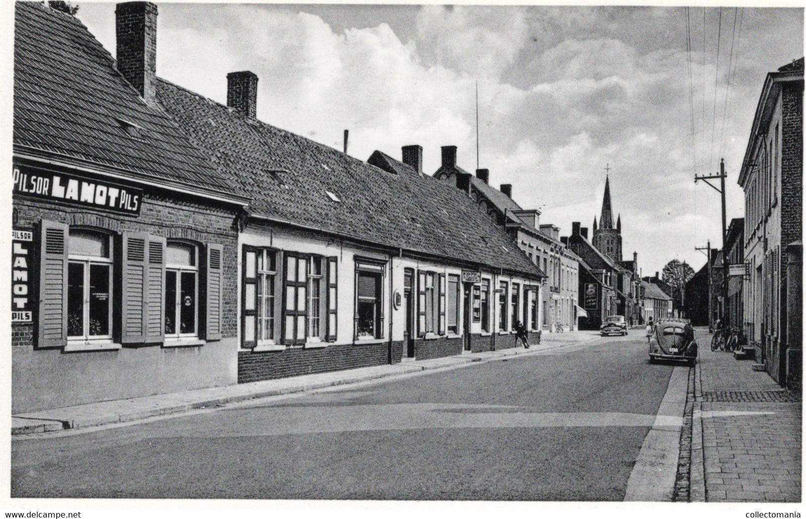 5 Oude Fotokaarten WINGENE  Bruggestraat Beernemstr.Kloosterstr.Wildenberg  Kerk St Jan - Wingene