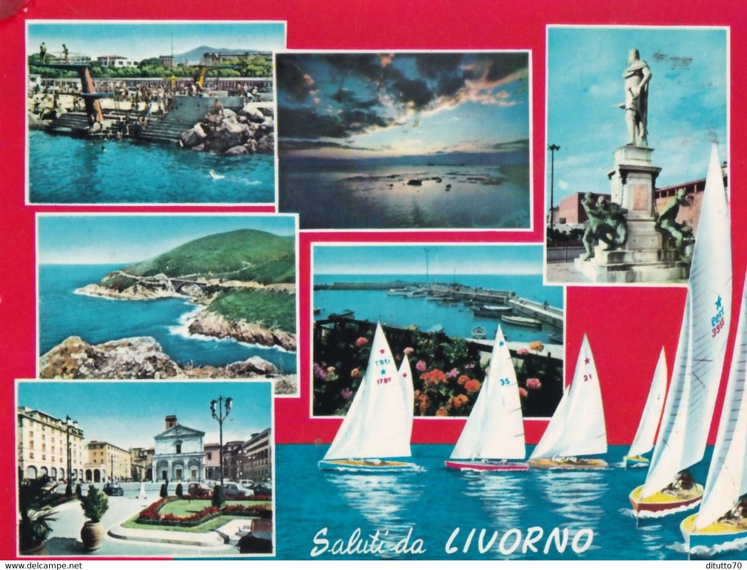Saluti Da Livorno - 348 - Formato Grande Viaggiata – FE390 - Livorno