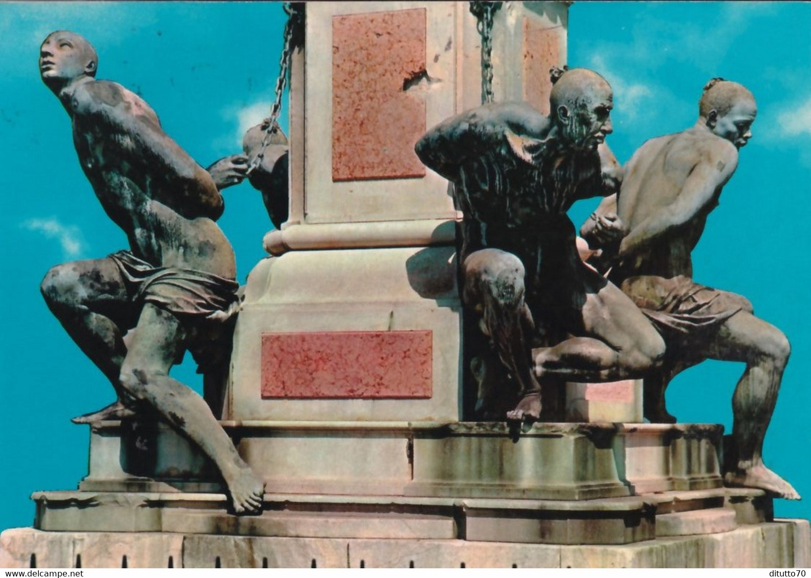 Livorno - Monumento Ai Quattro Mori - Partico- Formato Grande Viaggiata – FE390 - Livorno