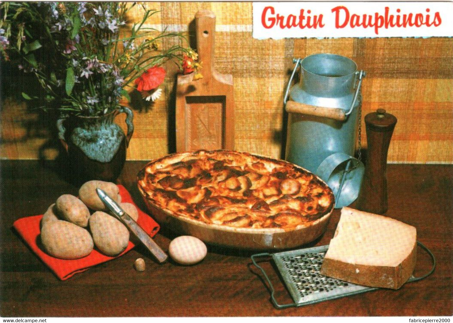 CPM Recette Du Gratin Dauphinois TBE éd. Cellard à Bron - Recettes (cuisine)