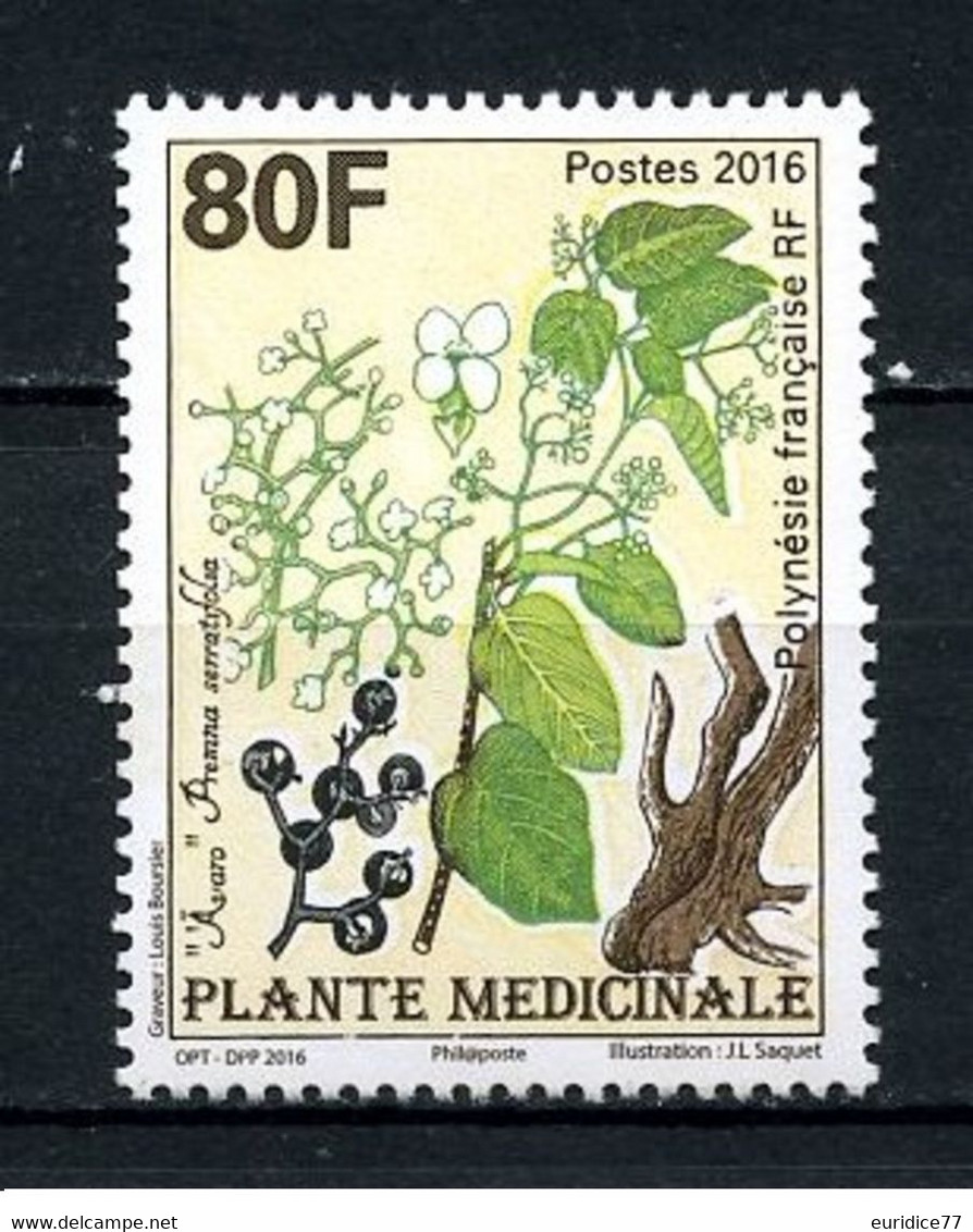 French Polynesie 2016 - Plante Medicinale Mnh** - Neufs