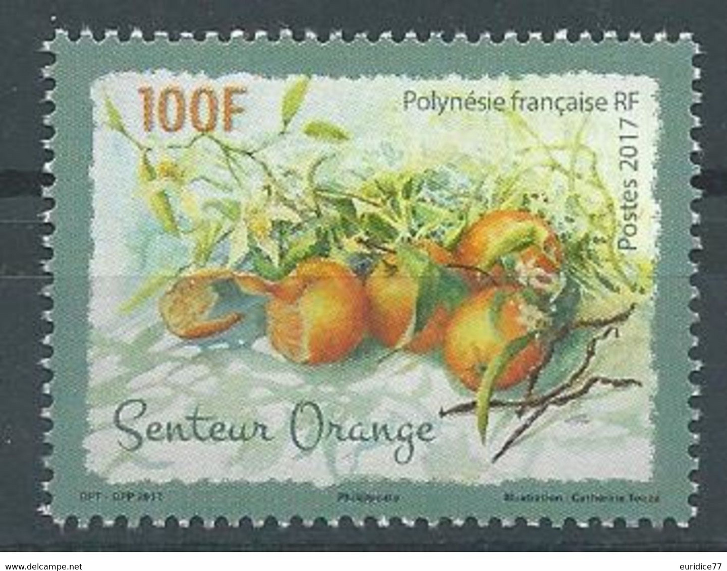 French Polynesie 2017 - Senteur Orange Mnh** - Neufs