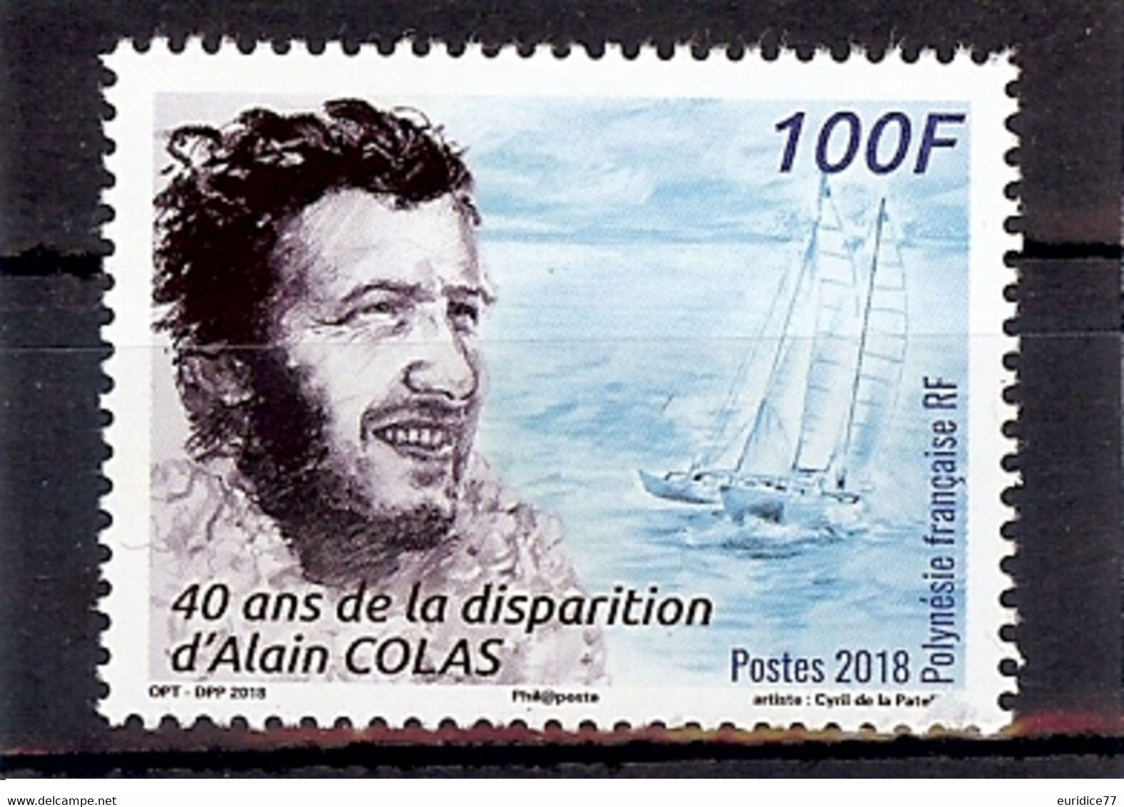 French Polynesie 2018 - 40 Ans De La Disparition D'Alain Colas Mnh - Neufs