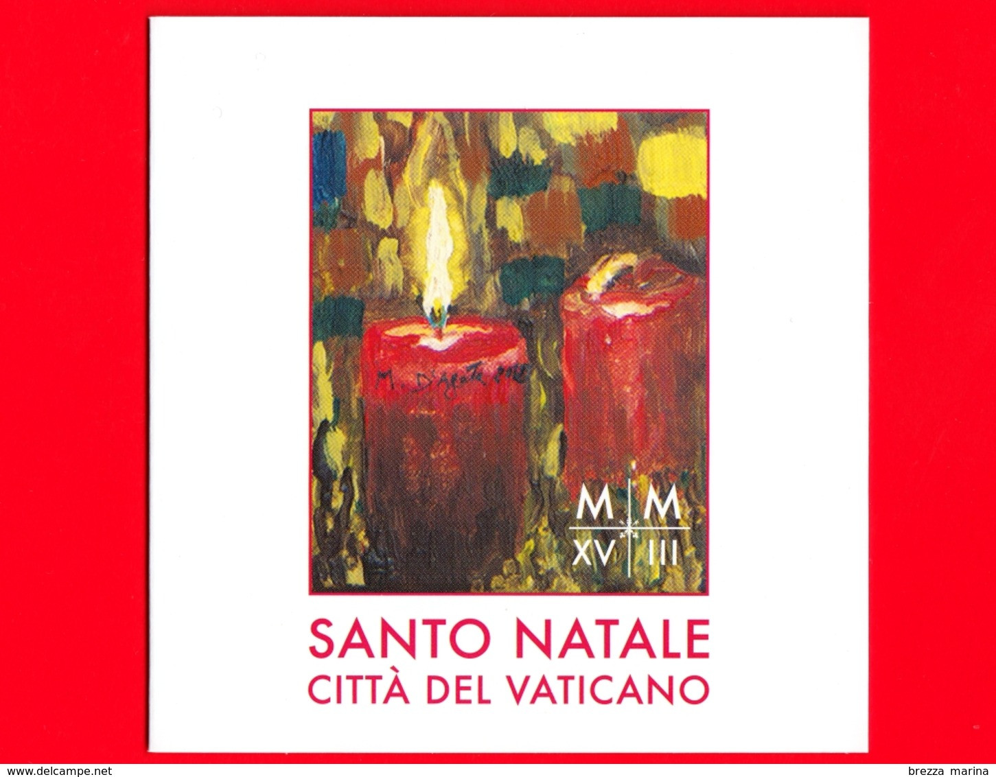 Nuovo - MNH - VATICANO - 2018 - Natale - Candele - 1,10 € X 2 + 1,15 € X 2 - Carnets