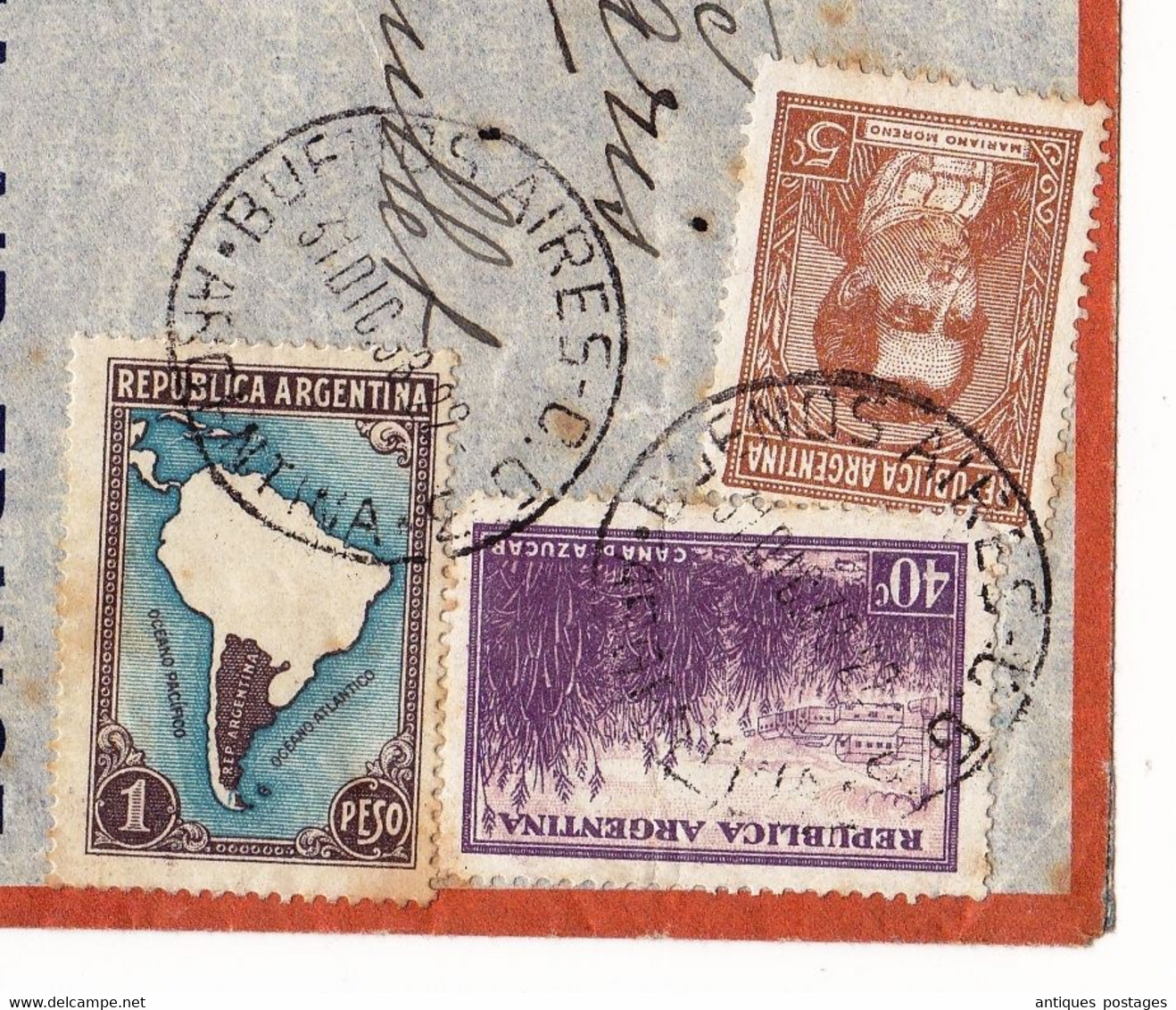 Lettre Buenos Aires Argentine Argentina Marquise De Paris Via Air France - Lettres & Documents