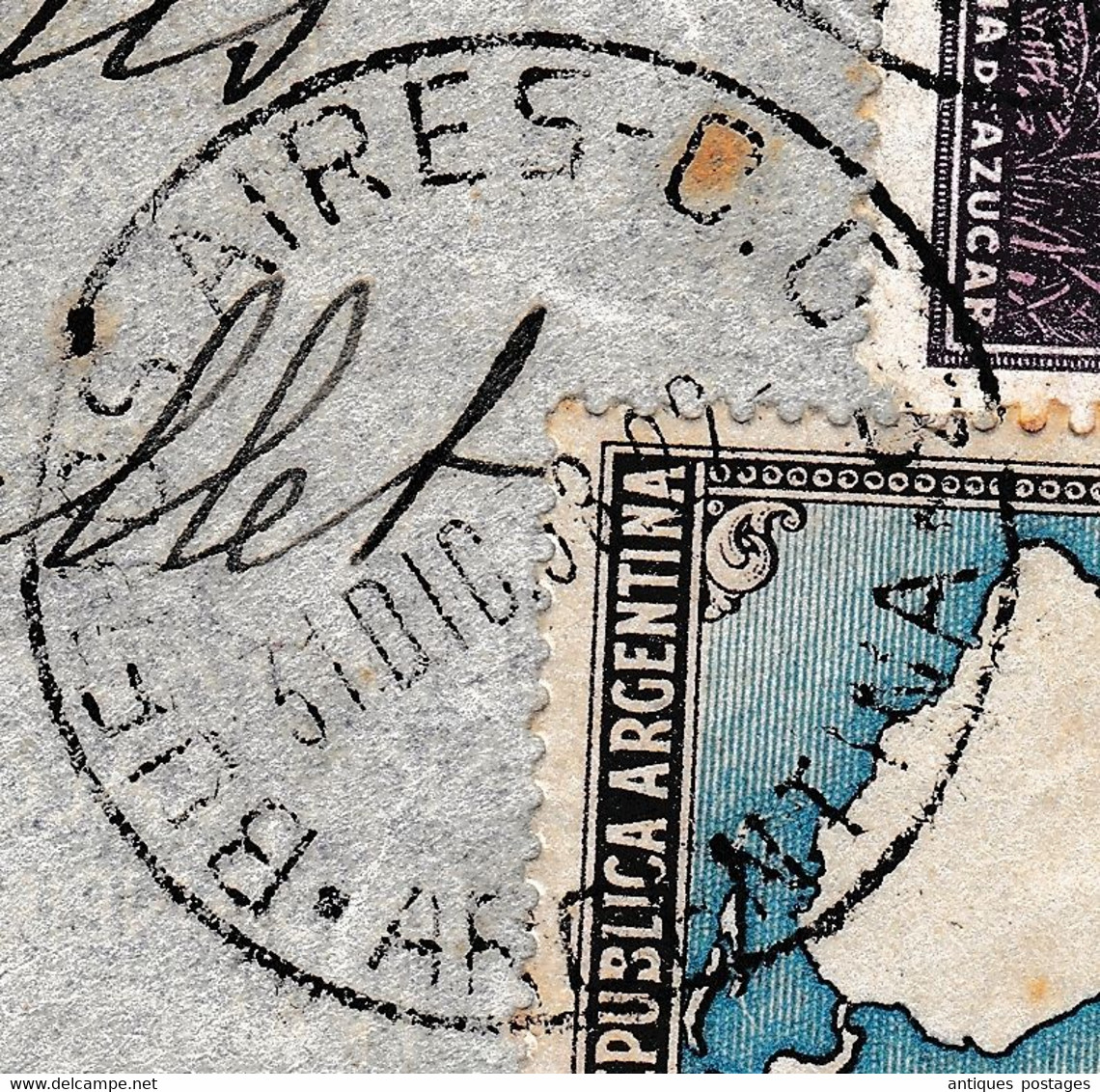 Lettre Buenos Aires Argentine Argentina Marquise De Paris Via Air France - Lettres & Documents