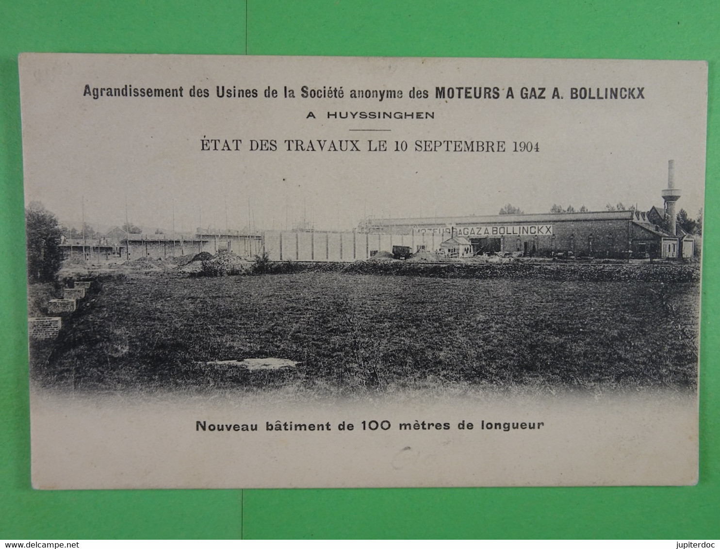 Agrandissement Des Usines De La S.A. Moteurs à Gaz A.Bollinckx Huyssinghem 10 Septembre 1904 - Beersel