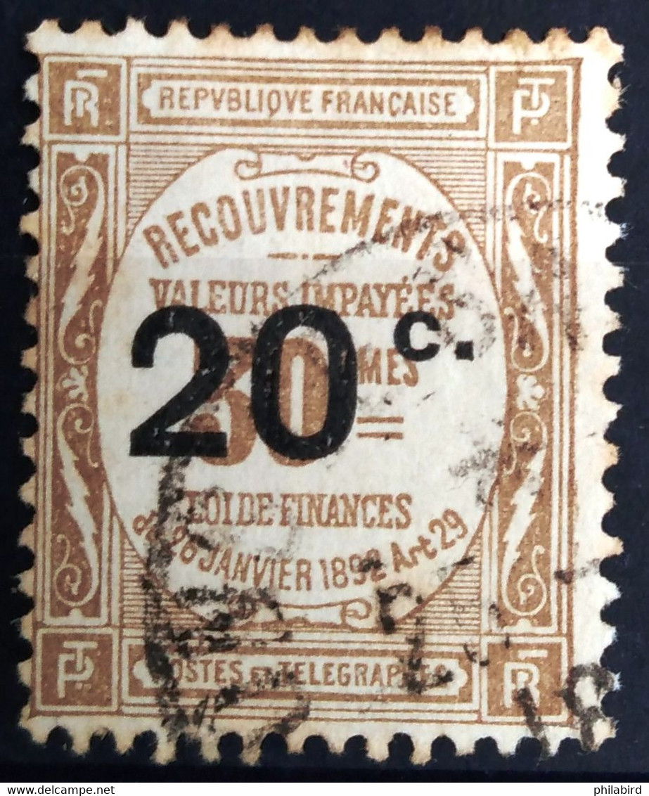 FRANCE                     TAXE 49                         OBLITERE - 1859-1959 Oblitérés