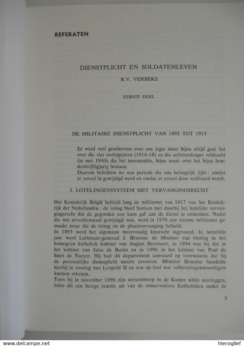 VOLKSKUNDIG JAARBOEK 't BEERTJE III - 1979 Brugge Leger Soldaten : Leven Lied Liefde / Dienstplicht Oorlogsdagboeken - Weltkrieg 1914-18