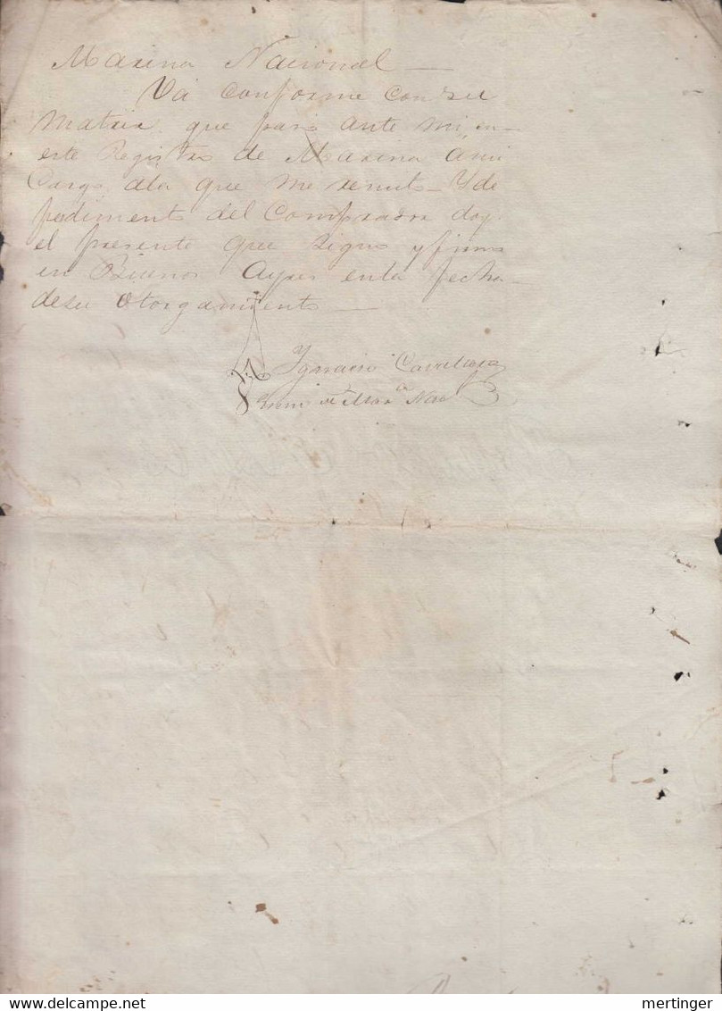 Argentina 1863 Revenue Fiscal Document Stationery BUENOS AIRES REP.ARG. 25 Centavos - Lettres & Documents