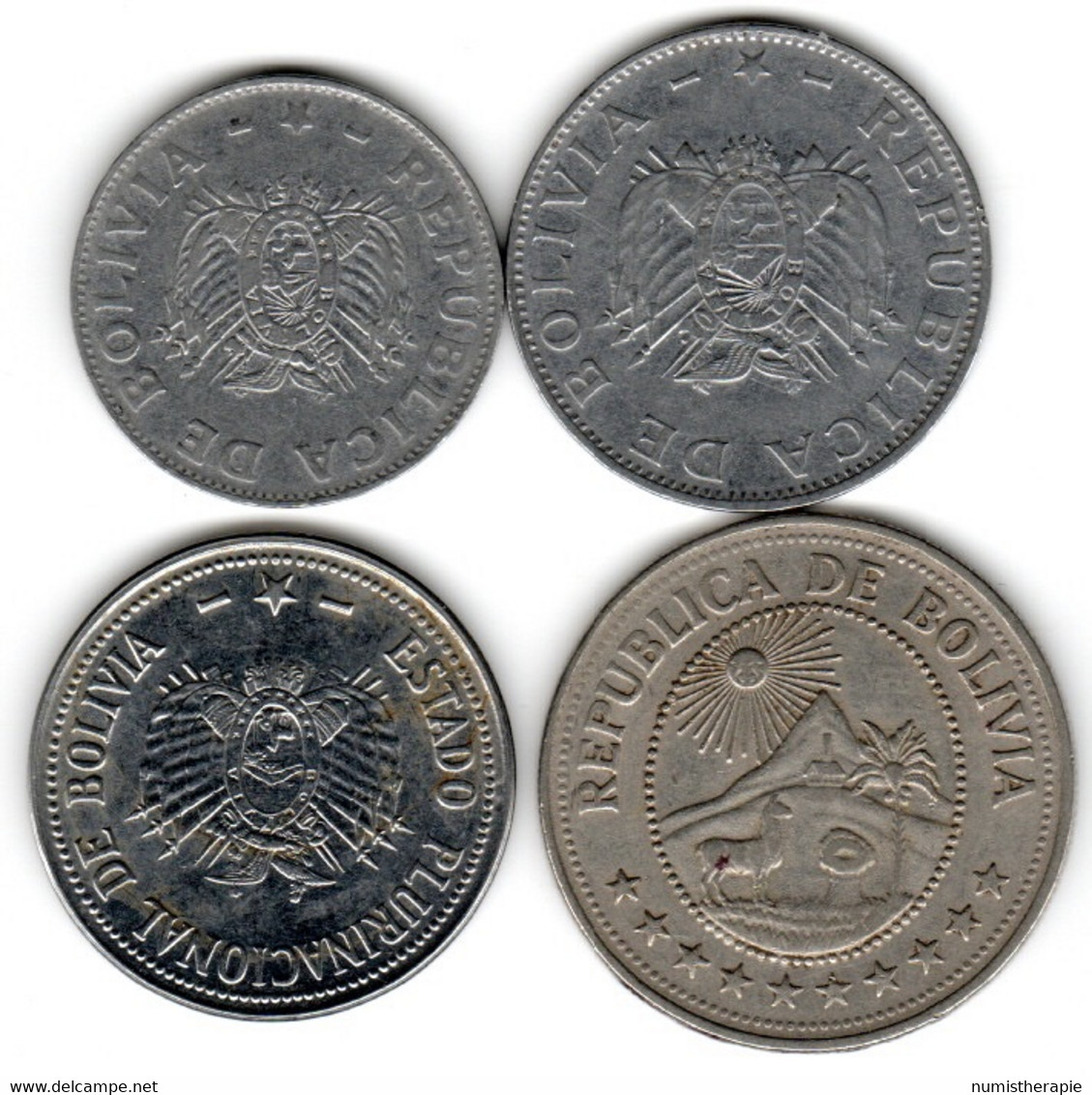 Bolivie : Lot De 4 Pièces - Bolivia