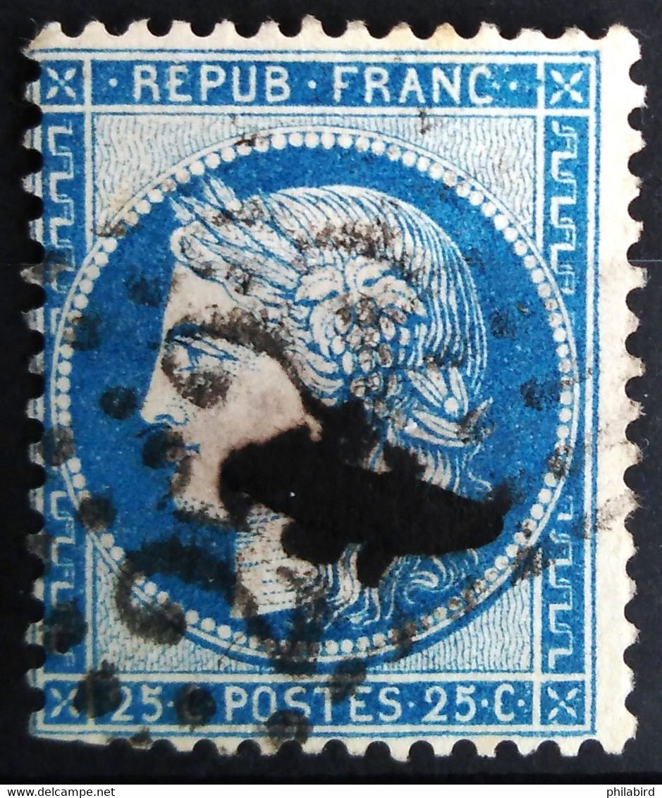 FRANCE                     N° 60 B                       OBLITERE - 1871-1875 Ceres