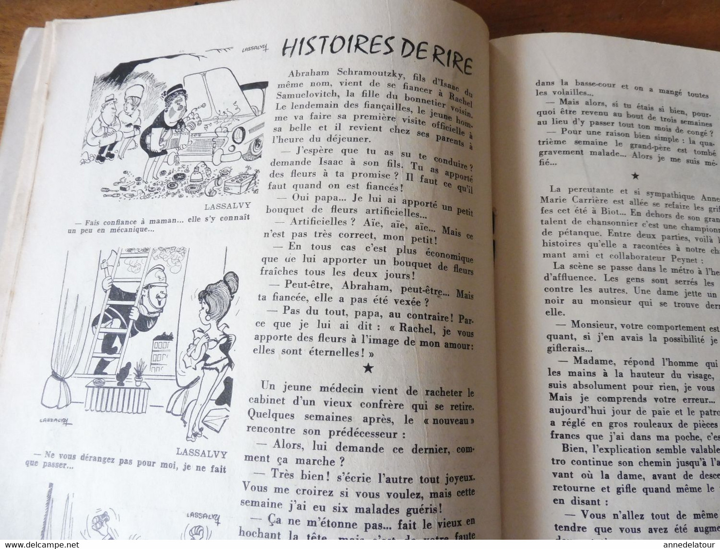 1961 Le RIRE satirique ,par Bernie "REPRISE DES EXPERIENCES NUCLEAIRES RUSSES" et humour R. Caille, Sand, By, Nage,  Etc