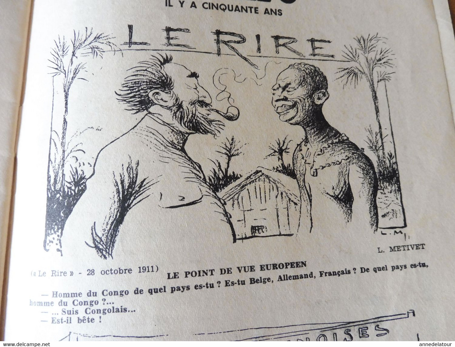 1961 Le RIRE satirique ,par Bernie "REPRISE DES EXPERIENCES NUCLEAIRES RUSSES" et humour R. Caille, Sand, By, Nage,  Etc