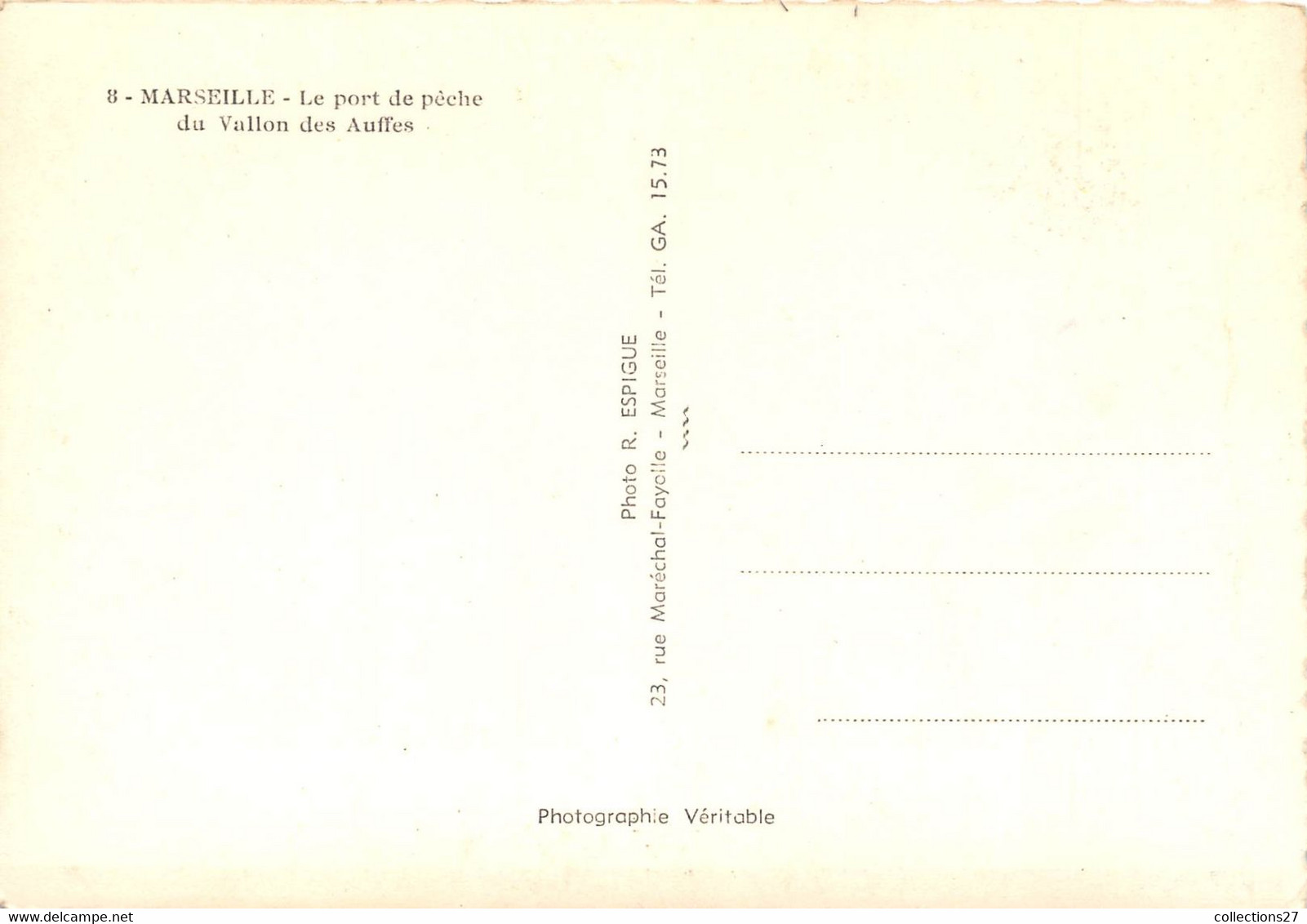 13-MARSEILLE-LE PORT DE PÊCHE DU VALLON DES AUFFES - Vieux Port, Saint Victor, Le Panier