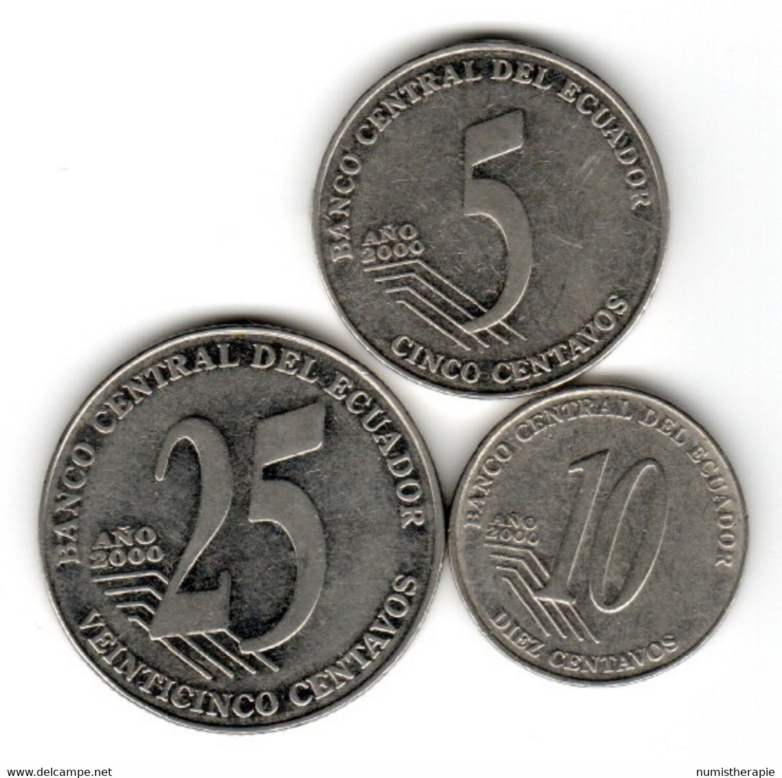 Equateur : Lot De 3 Pièces 2000 - Equateur