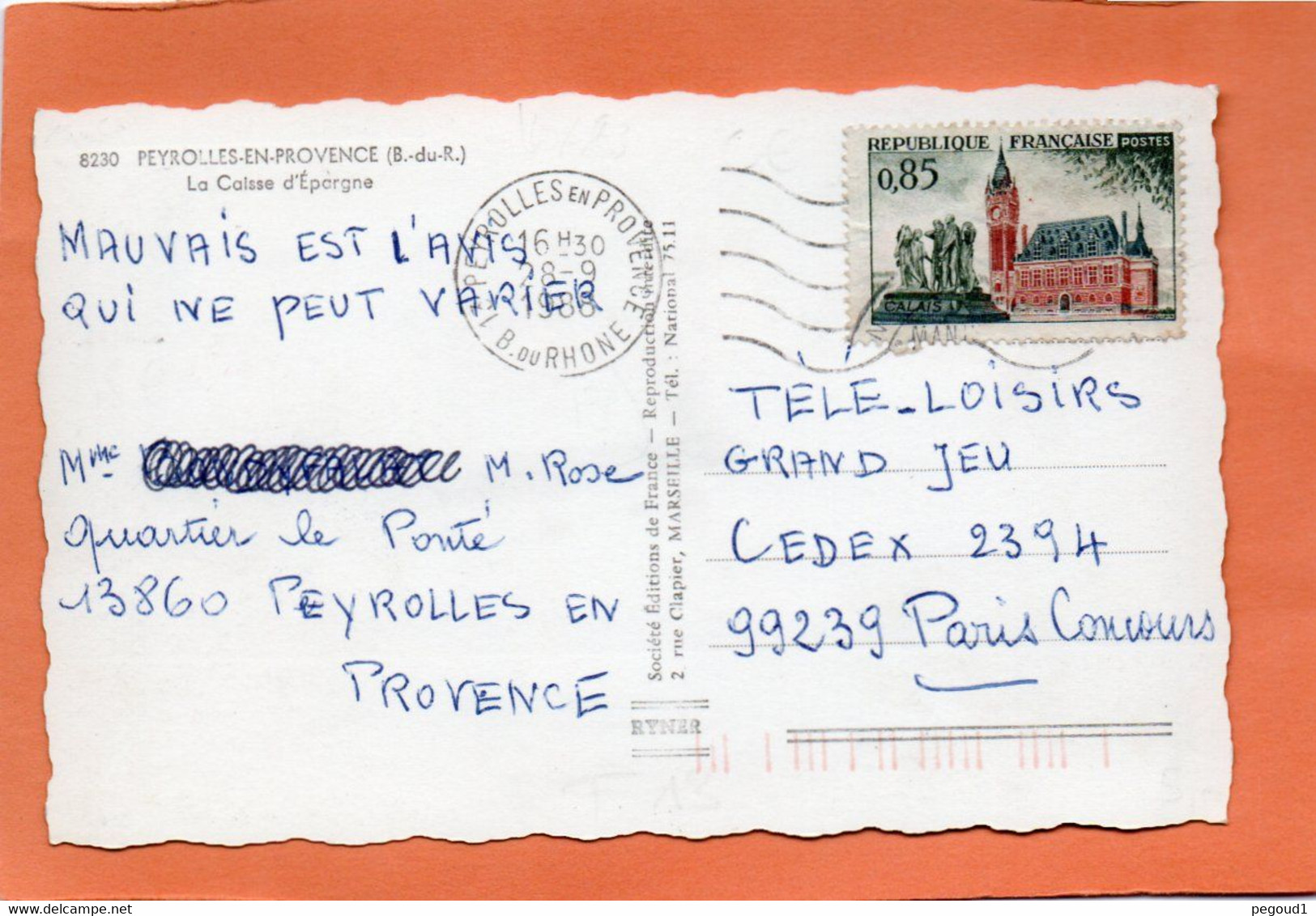 PEYROLLES  ( B-du-R )  CAISSE D'EPARGNE  Achat Immédiat - Peyrolles