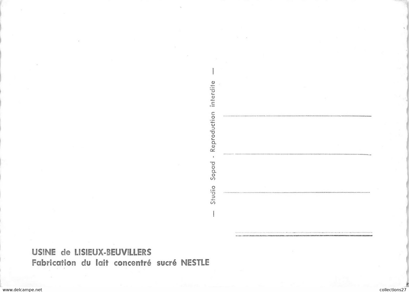 14-LISIEUX- USINE DE LISIEUX-BEUVILLERS- FABRIQUE DU LAIT CONCENTRE SUCRE NESTLE - Lisieux