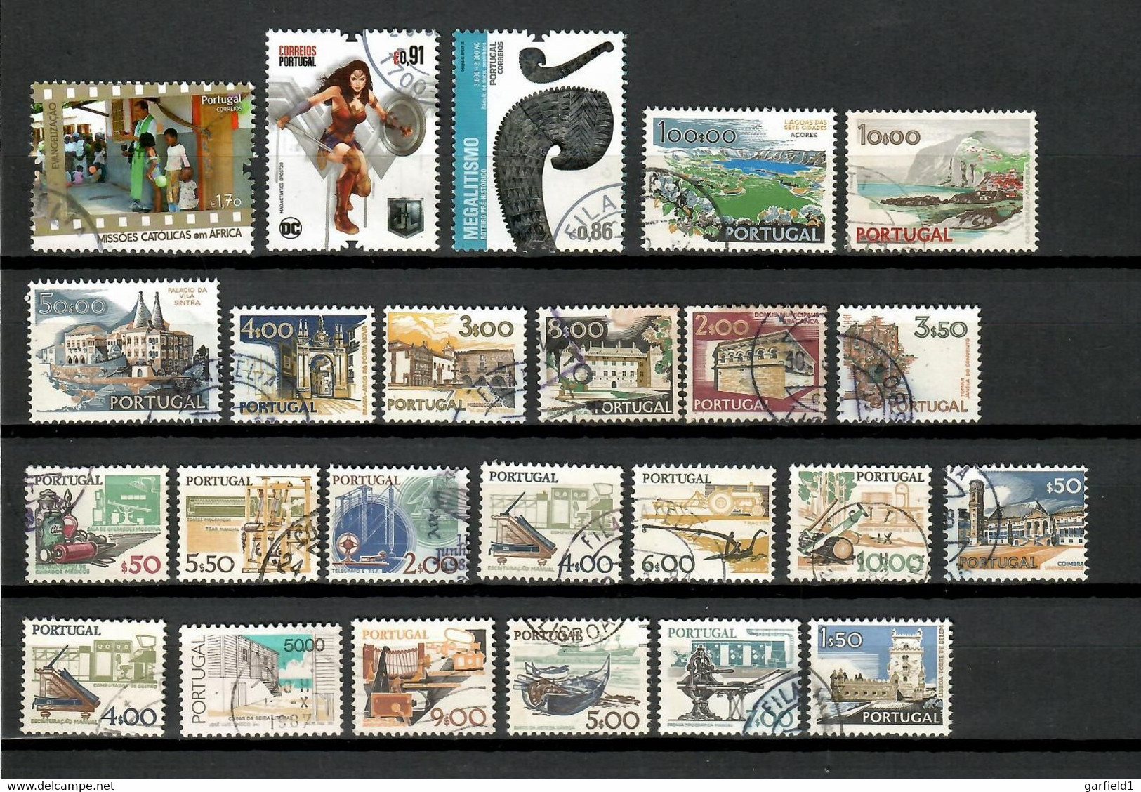 Portugal Kleines Gemischtes Lot (9) - Auch Hohe EURO Werte Dabei - Gestempelt / Used / (o) - Collections