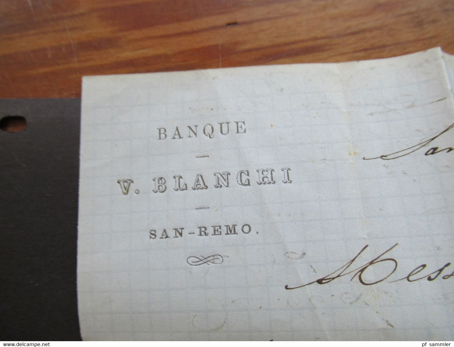 Italien 1866 Michel Nr.20 EF San Remo - Nice Stempel PD und roter K2 Italie 1 Menton Faltbrief mit Inhalt