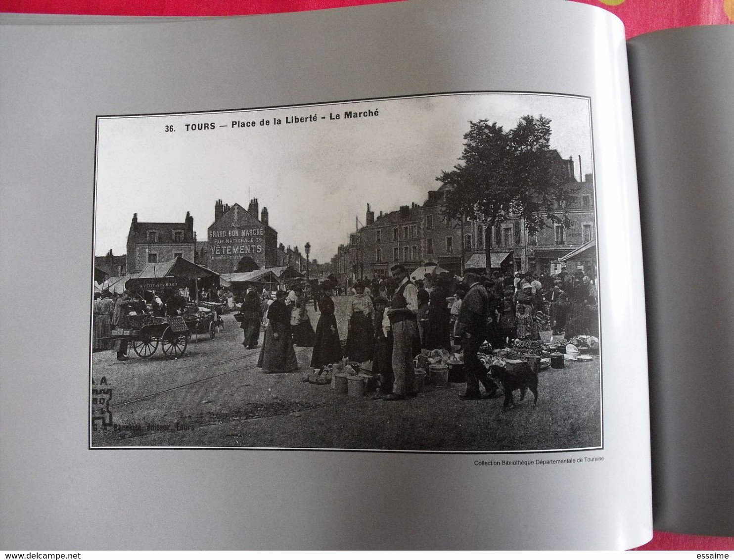 miroir de Tours 1900-200. carte postale photo.Bernard & Lemoine-Chevallereau. Indre et Loire ville