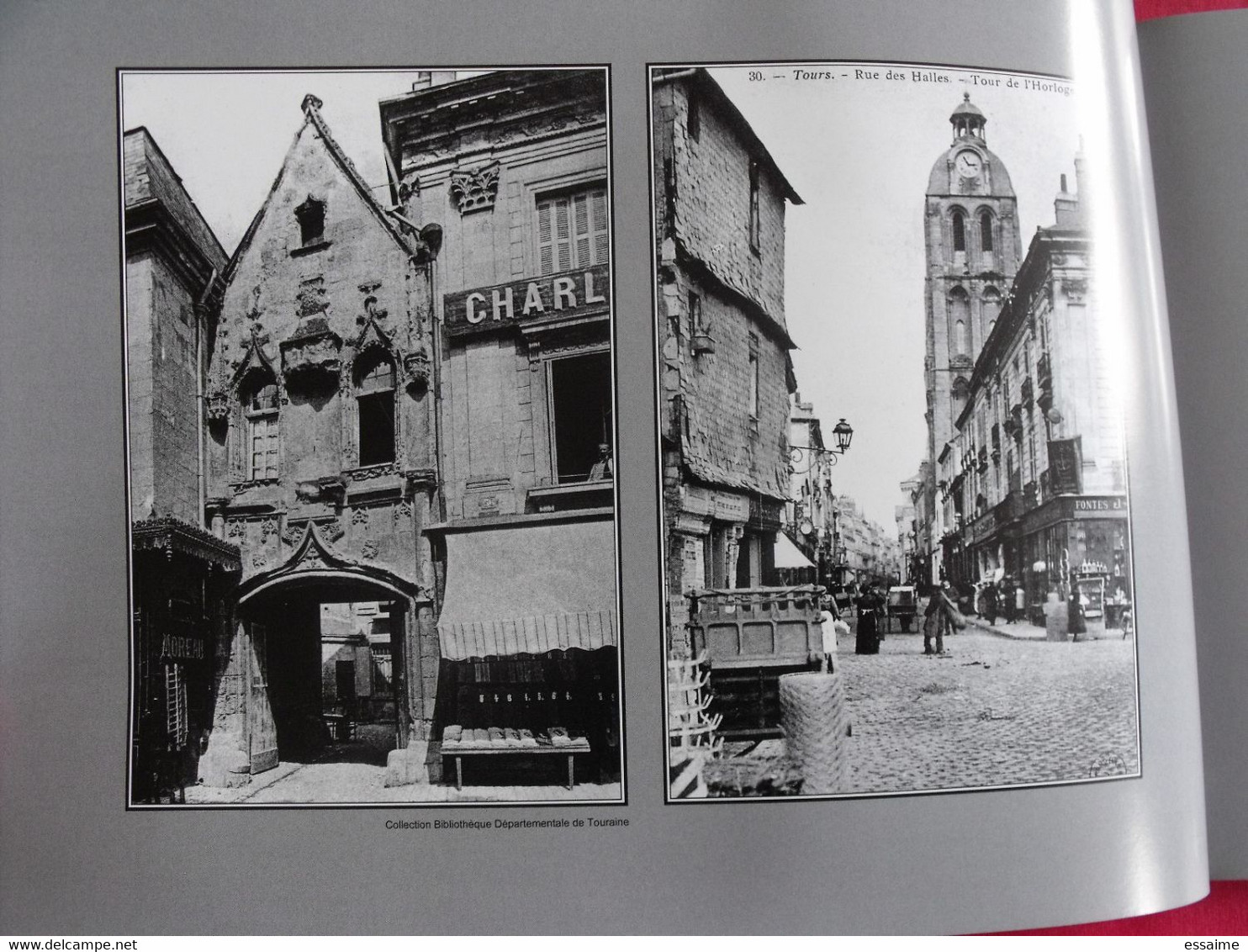 miroir de Tours 1900-200. carte postale photo.Bernard & Lemoine-Chevallereau. Indre et Loire ville