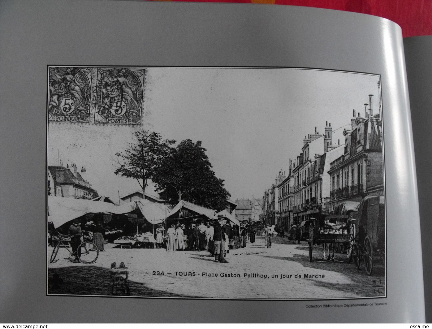 miroir de Tours 1900-200. carte postale photo.Bernard & Lemoine-Chevallereau. Indre et Loire ville