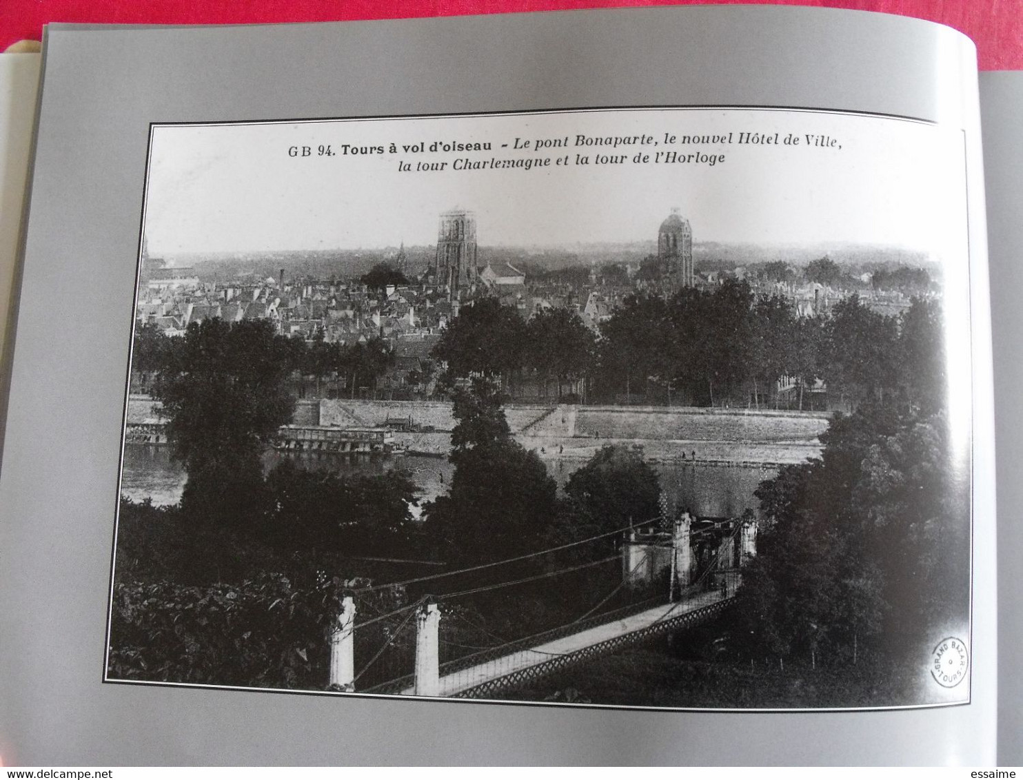 miroir de Tours 1900-200. carte postale photo.Bernard & Lemoine-Chevallereau. Indre et Loire ville