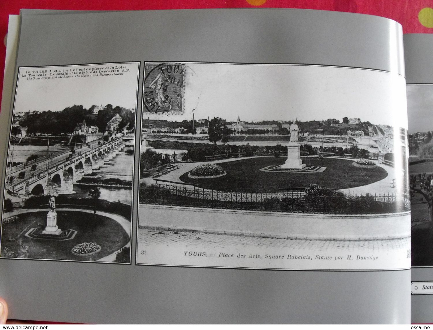 miroir de Tours 1900-200. carte postale photo.Bernard & Lemoine-Chevallereau. Indre et Loire ville