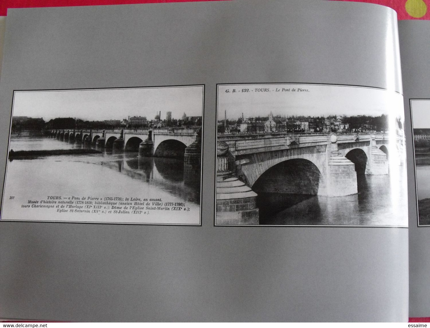 miroir de Tours 1900-200. carte postale photo.Bernard & Lemoine-Chevallereau. Indre et Loire ville