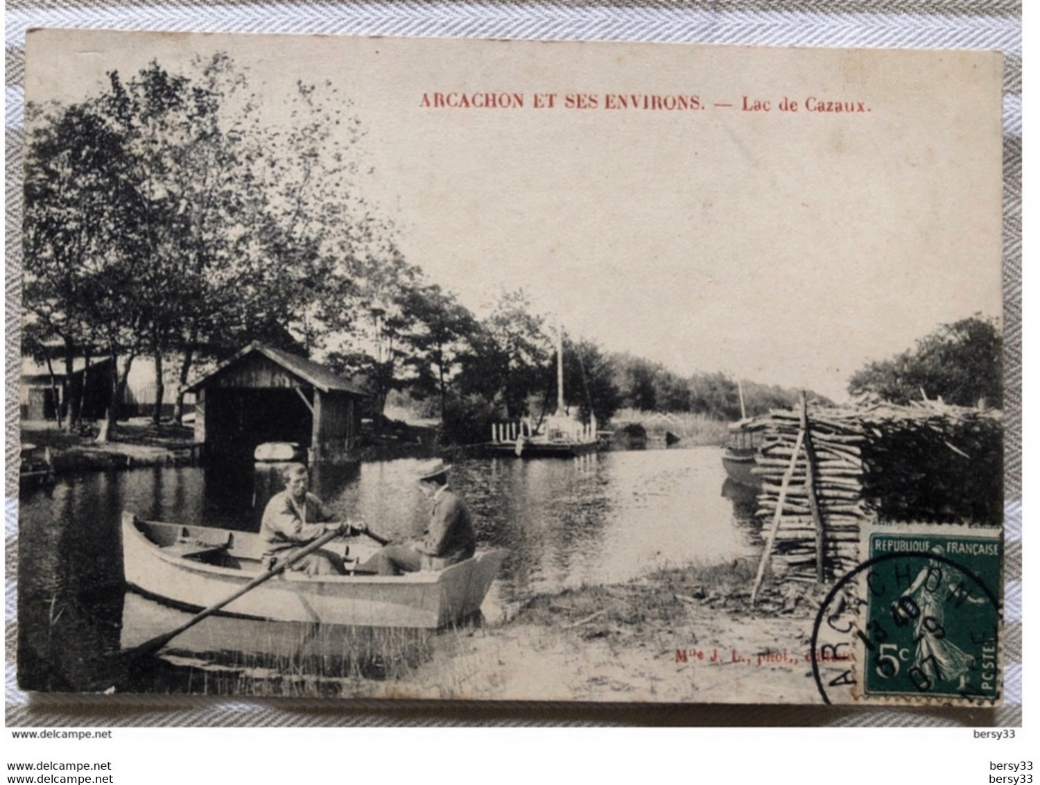 ARCACHON ET SES ENVIRONS - Lac De Cazaux - Barque, Bac ? - Arcachon