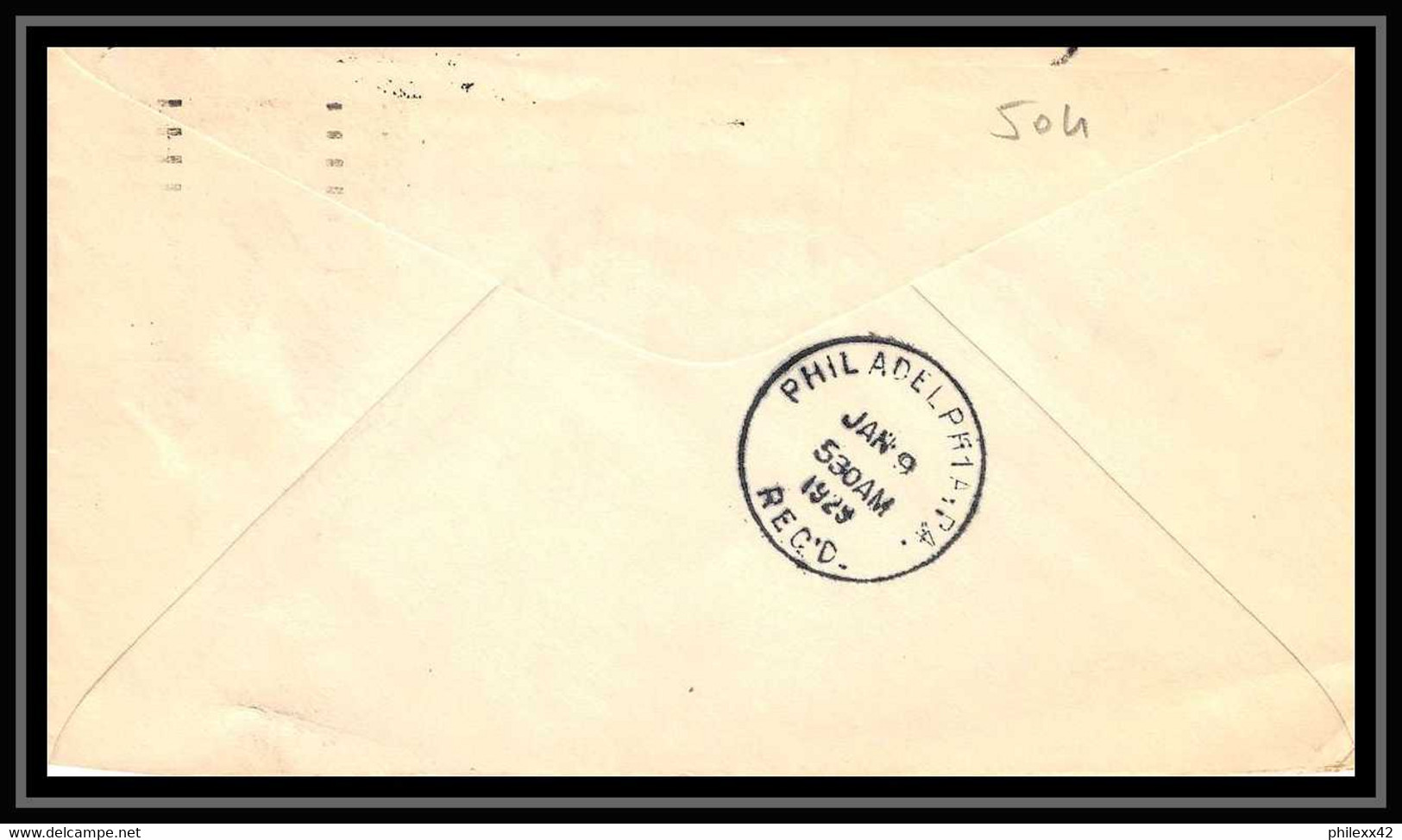 0504 Lettre USA Aviation Premier Vol Airmail Cover First Flight Aeroplane 1929 Miami Municipal Airport - Cartas & Documentos