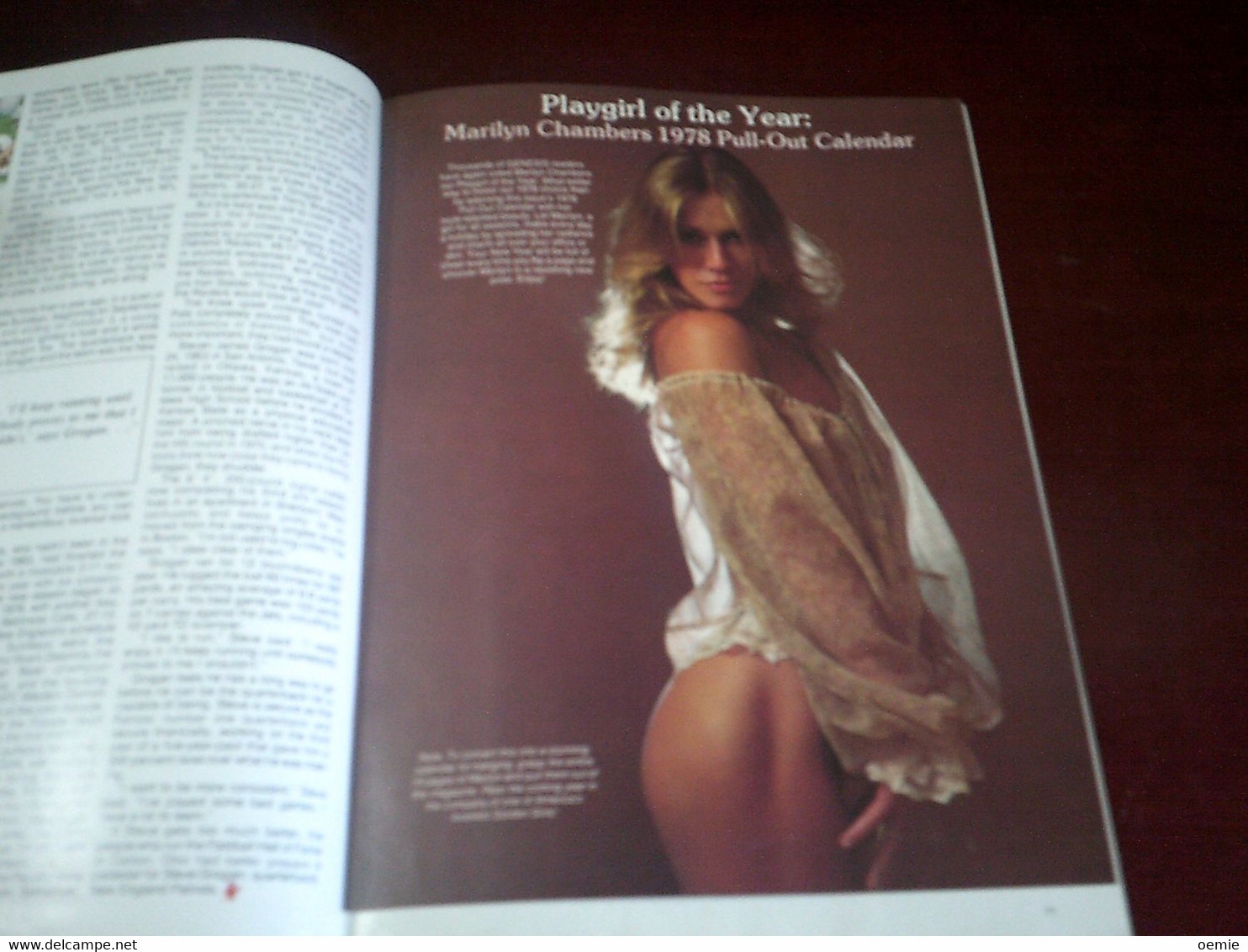 GENESIS   VOL 5 N° 5 DECEMBER 1977   MARILYN CHAMBERS 1978  PULL OUT CALANDAR - Pour Hommes