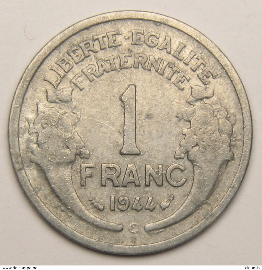 RARE 1 Franc Morlon 1944 C (Castelsarrasin) , Aluminium - Gouvernement Provisoire De La République Française - 1 Franc