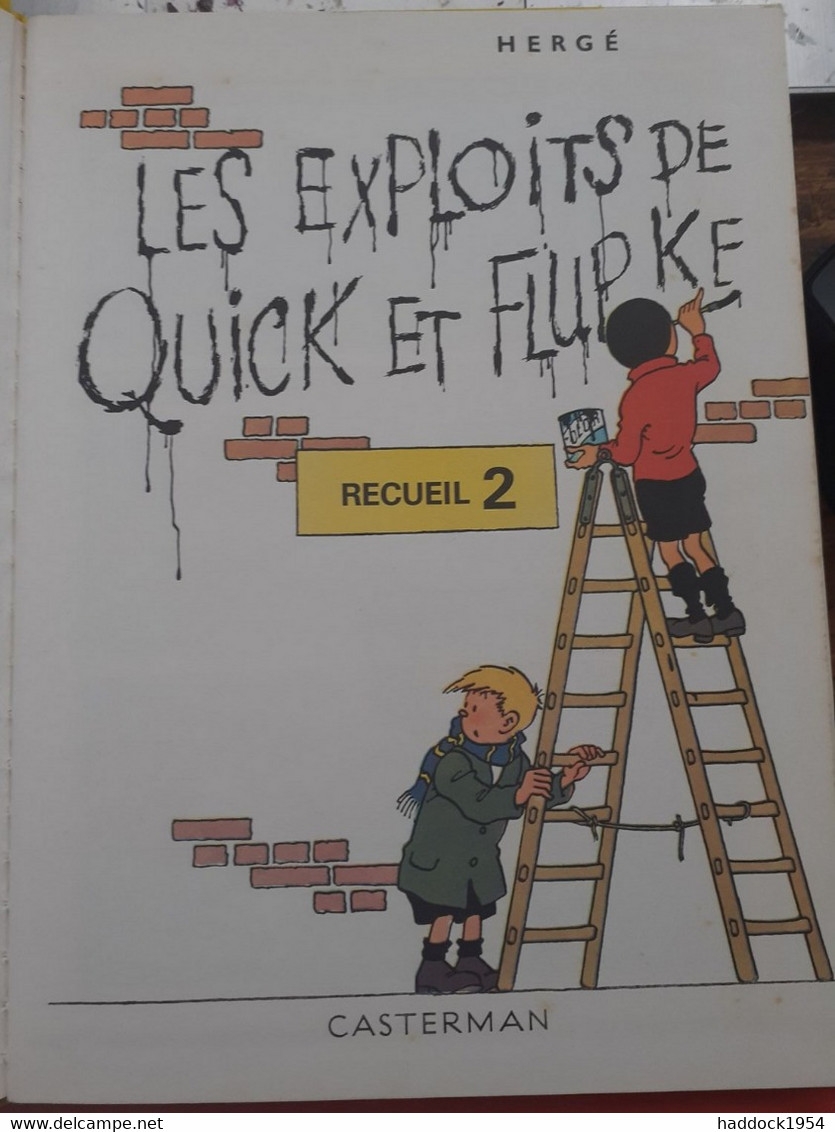 Les Exploits De Quick Et Flupke Recueil 2 HERGE Casterman 1980 - Hergé