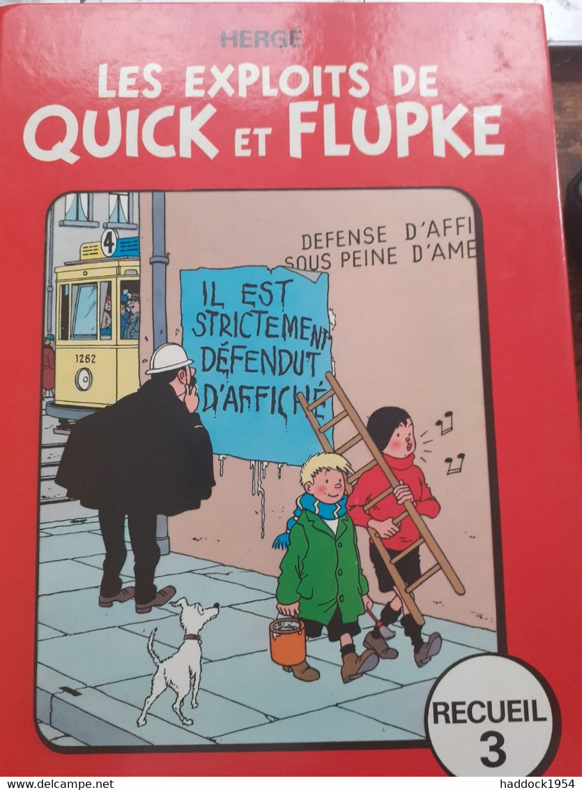 Les Exploits De Quick Et Flupke Recueil 3 HERGE Casterman 1980 - Hergé